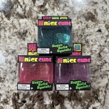 NeeDoh Nice Cube Set of 3 Squishy Stress Balls Schylling Sensory Fidget NEW