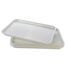 Rectangular Plastic Serving Trays,Fast Food Serving Cafeteria Trays,17"X13",S...