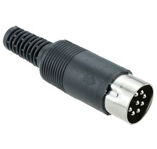 5 x 8-Pin DIN Male Plug Connector