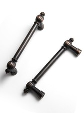 Oil Rubbed Bronze Alloy Cabinet Pulls - 3-3/4" 96mm Hole Center Vintage Draw...