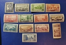 Lebanon 1925 Scott# 50-62 MNH Views ZAHLE TRIPOLI DEIR EL KAMAR (R396)
