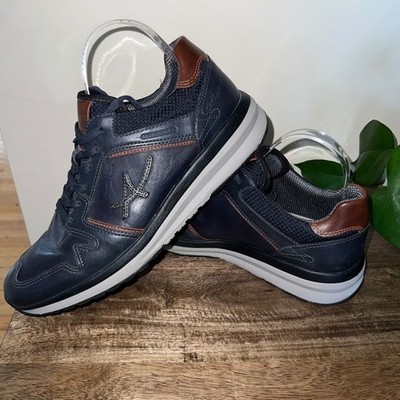 ALLROUNDER by Mephisto Mens Size 9 Navy Leather Comfort Walking Athletic Shoes