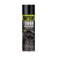 Raptor1k Tough Undercoating Black Aerosol 450ml x6 Car Protection U-POL RTUB/AL