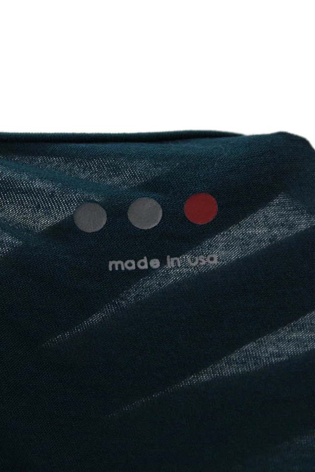 Mini vestido azul manga larga cuello redondo elástico Three Dots para mujer talla 2XL Foto 4 de 4