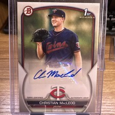 Christian MacLeod #PPA-CMD 2023 Bowman Baseball 1st Bowman Auto Minnesota Twins