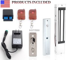 280KG 600lbs Electric Magnetic Lock Door Access Control System Remote Kit