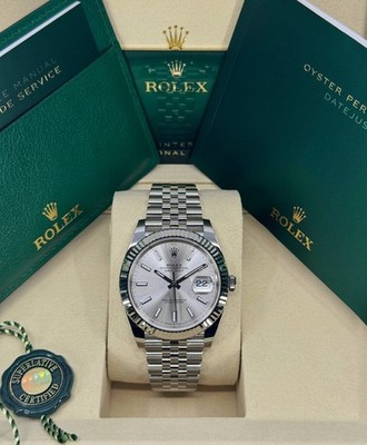 Unworn 2026 Rolex Datejust 41mm, Stainless Steel, Silver, Jubilee, 126334-0004