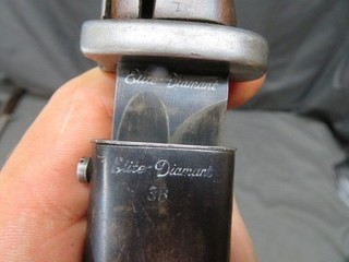 WWII GERMAN 98K MAUSER BAYO W/ MATCHING NUMBERED SCABBARD ELITE DIAMANT 1938