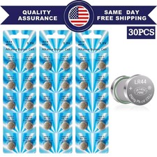 30 Pcs AG13 LR44 A76 357 357A LR1154 SR1154 SR44 1.5V Button Battery Coin Cell