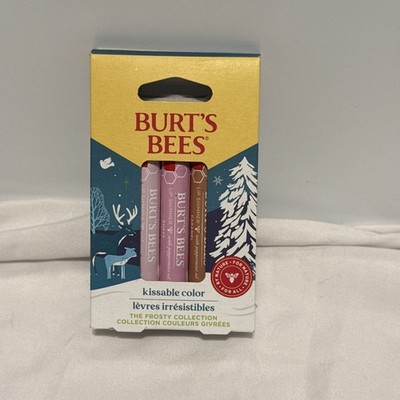Burt's Bees Kissable Color The Frosty Collection Lip Shimmer Set 3 Pk Bee Merry