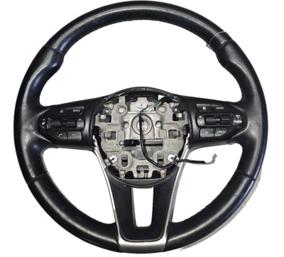 16 17 18 KIA SORENTO Steering Wheel BLACK LEATHER w/o Heat w/o Adaptive Cruise