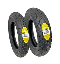 Dunlop D404 130/90-16 Front Rear Tire Set Motorcycle 130/90B16 Tires 130 90 16