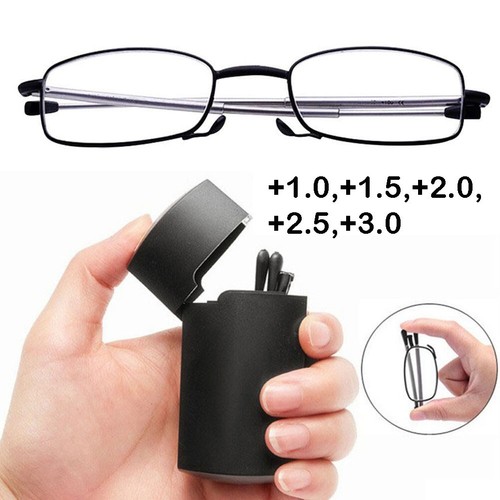 Klappbare Lesebrille vergrößern presbyopisches Etui-Unisex-1,5 2 2,5 - Picture 6 of 69