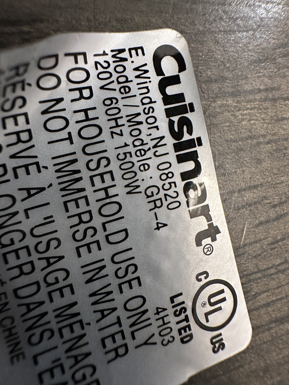 Cuisinart Griddler GR4N Iron Grill (Flat Top Pancake) Plates