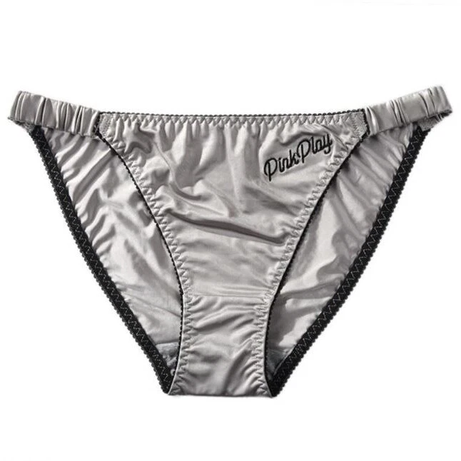 5 PIEZAS/LOTE Sexy Mujeres Sedoso Satén Bragas Cuerda Bikini Ropa Interior Calzoncillos Lencería Foto 2 de 4
