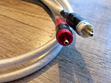 Pure Silver Wire Custom Made Interconnect Cable 1m Pair RCA - Money BACK ‼️ -