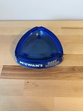 Vintage McEWAN&rsquo;S Best Scotch Blue Glass Ashtray, Free Shipping!