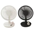 Folding USB Desk Table Fan Rechargeable Battery Cooling Cooler Cordless 24cm UK