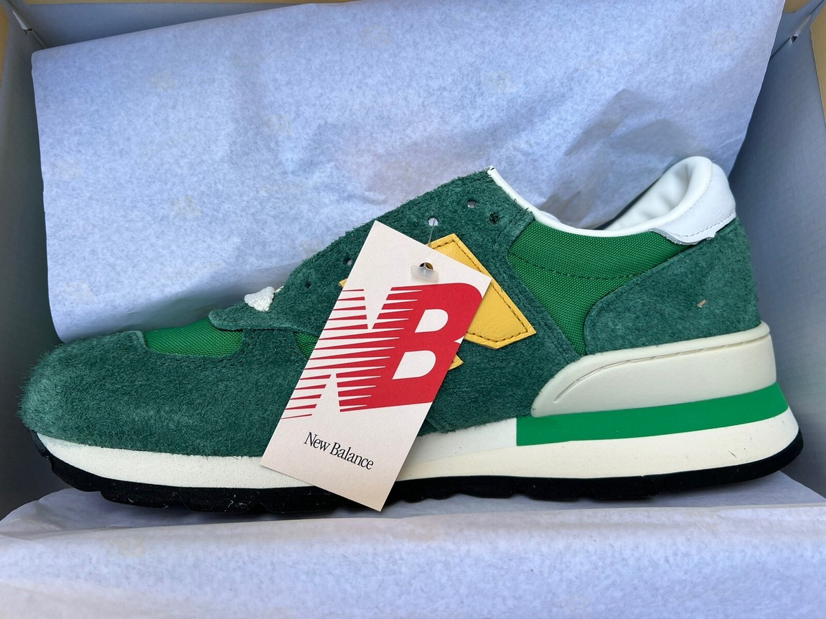 New Balance 990v1 Made In USA Teddy Santis Green Gold Men's Size 9