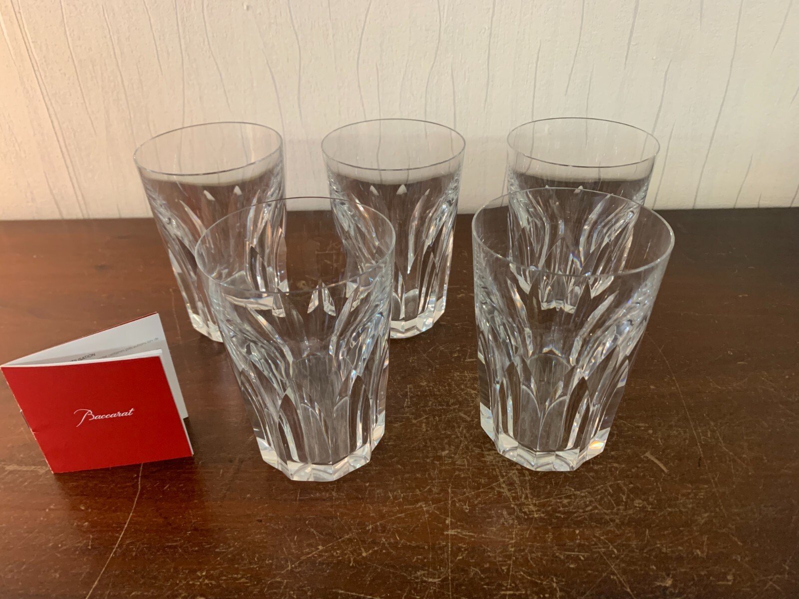 5 Vasos De Mojito Modelo Polignac de Cristal De Baccarat (Precio Una Pieza )