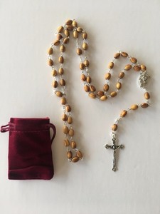 Chapelet Catholique Chretien Rosaire Religieux Croix Perles Bois Cadeau Ebay