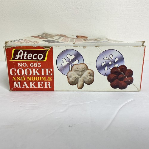 Vintage Ateco The Original Cookie & Noodle Maker #685 USA Complete! 10 Patterns! - Picture 2 of 12