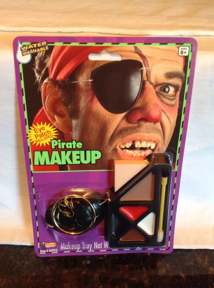 Kit de Maquillaje Pirata con Parche para Ojos y 1 Oreja - UNISEX Foto 2 de 4