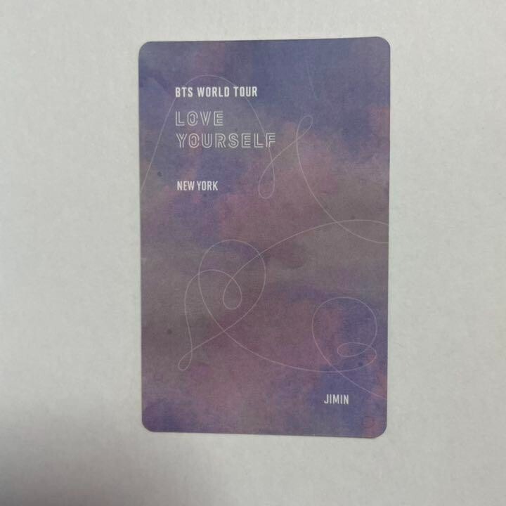 BTS JIMIN Love Yourself New York DVD official photo card