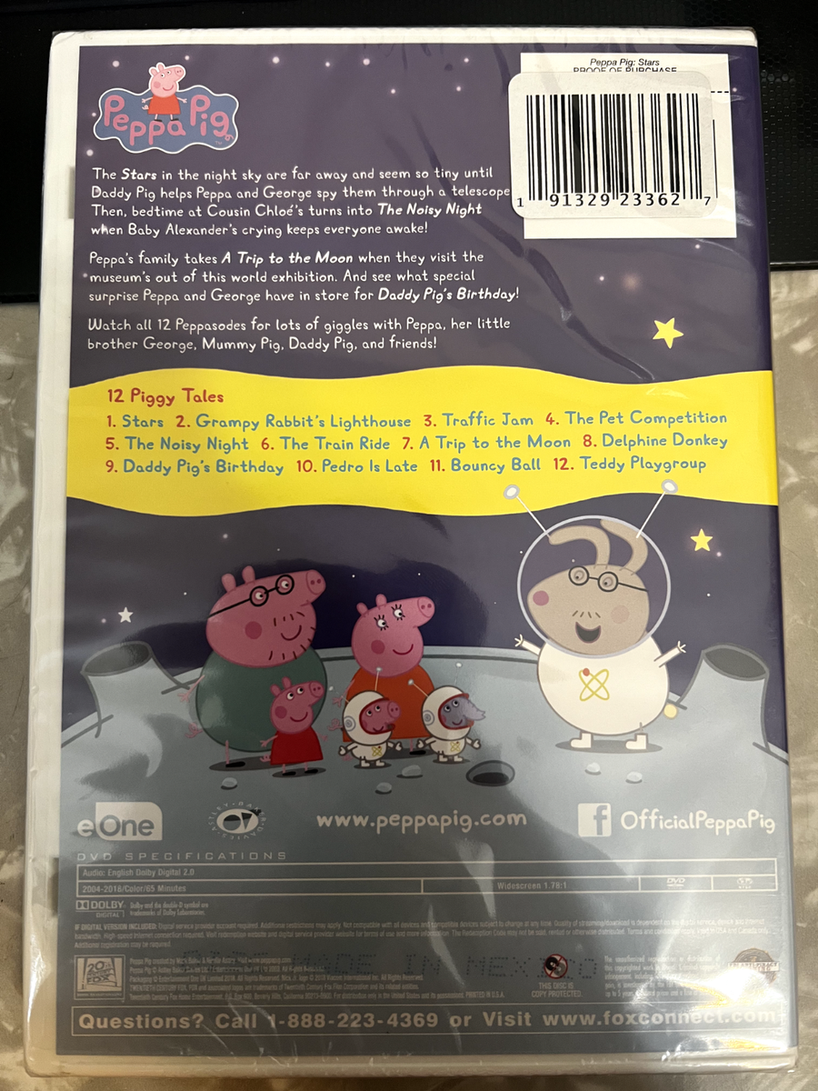 Peppa Pig: Stars (DVD, Widescreen) Nick Jr Toddler Kids Cartoon