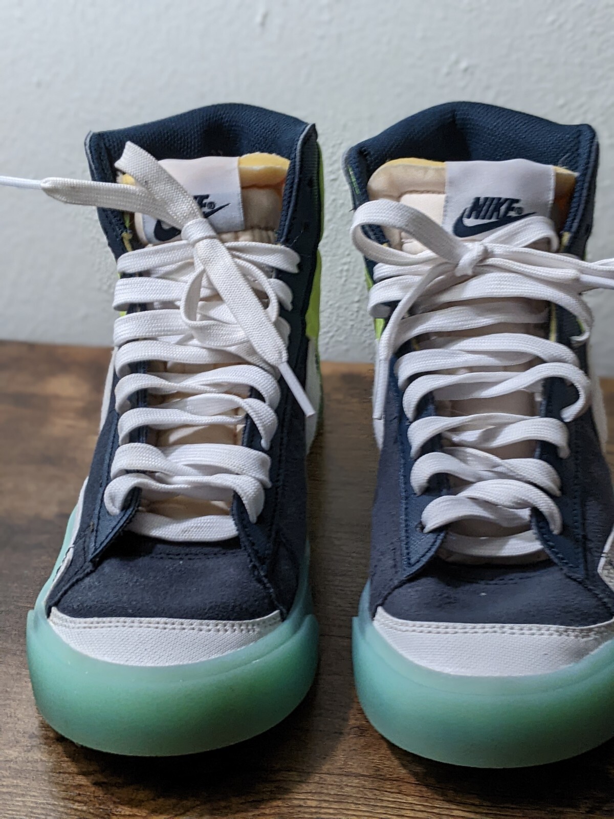 nike blazer move to zero on feet