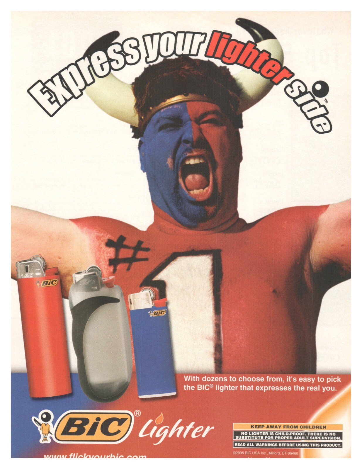 S Express Your Lighter Side Body Face Paint Horns