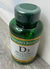 Nature's Bounty D3 2000 IU 50mcg Bones  Immune Health 350 Softgels