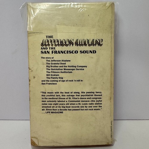Jefferson Airplane and the SF Sound / Ralph J. Gleason - 1ST ED, PBO - Imagen 2 de 3
