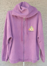 Walt Disney World Theme Park Mickey Mouse Sweatshirt Hoodie Full Zip Purple XXL
