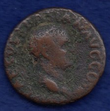 Roman Vespasian AD69-79 Ae As Victory rev 8.6g (Ref. f0654)