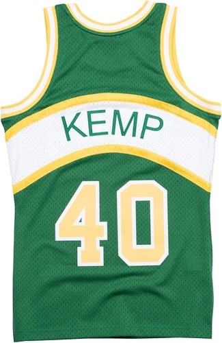 NWT men's S Mitchell & Ness Seattle Sonics Shawn Kemp 1994 Swingman Sewn Jersey - Picture 2 of 3