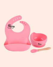 3 Teiliges silikon Kindergeschirr set / 3 piece Silikon baby Feeding set