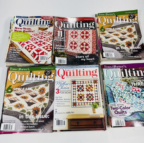 Lot of 109 Fons & Porters Love of Quilting Magazines Quilts Sewing - Picture 11 of 19