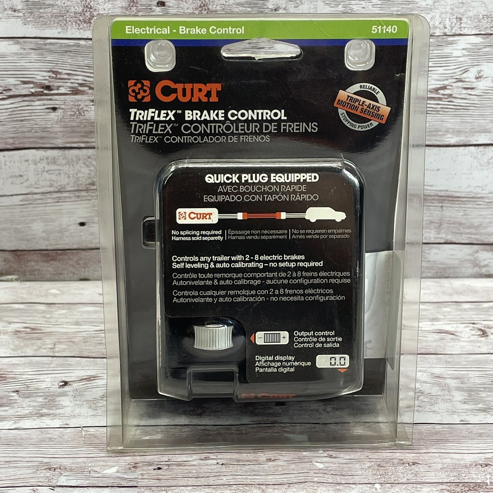 CURT 51140 TriFlex Electric Trailer Proportional Brake Controller New