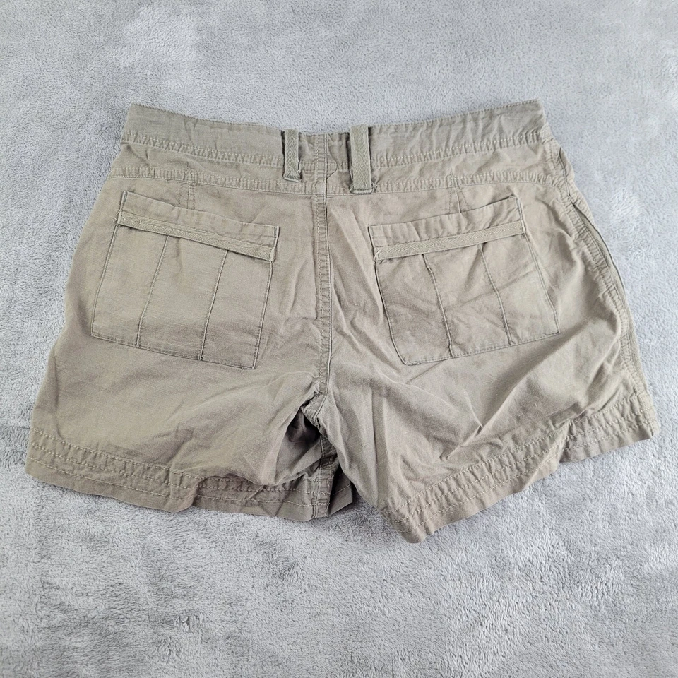 Pantalones cortos Mountain Hardwear para mujer 8 (30x4) verde oliva algodón orgánico mezcla de cáñamo Foto 2 de 4