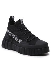Sneakers Love Moschino Scarpe donna nere in tela con suola rialzata – Taglia 36