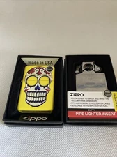 Zippo Day Of The Dead Lighter Plus A Pipe Insert