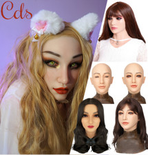 Realistic Headwear Silicone Female Mask Face Masks for Crossdresser Drag Queen