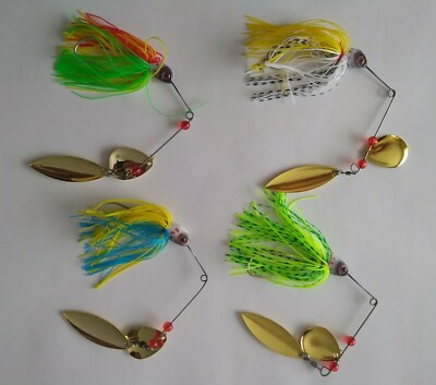 Largemouth Bass walleye fishing lures spinner Baits tackle pack lot brand  new