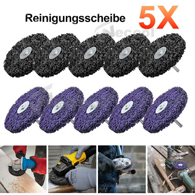 5X SCHEIBE 100MM LILA SCHWARZ REINIGUNGSSCHEIBE SATZ SCHLEIFSCHEIBEN Für CSD/CBS