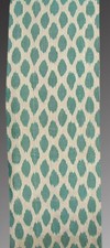 11 Yard HAND MADE UZBEK Natural SILK IKAT ADRAS FABRIC 6352
