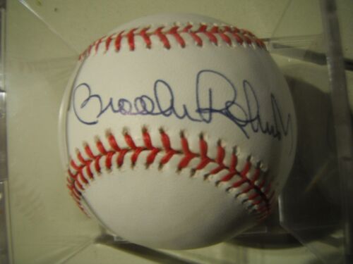 Brooks Robinson Autografiado AL Budig Ball Orioles Baltimore Salón de la Fama - Imagen 1 de 2