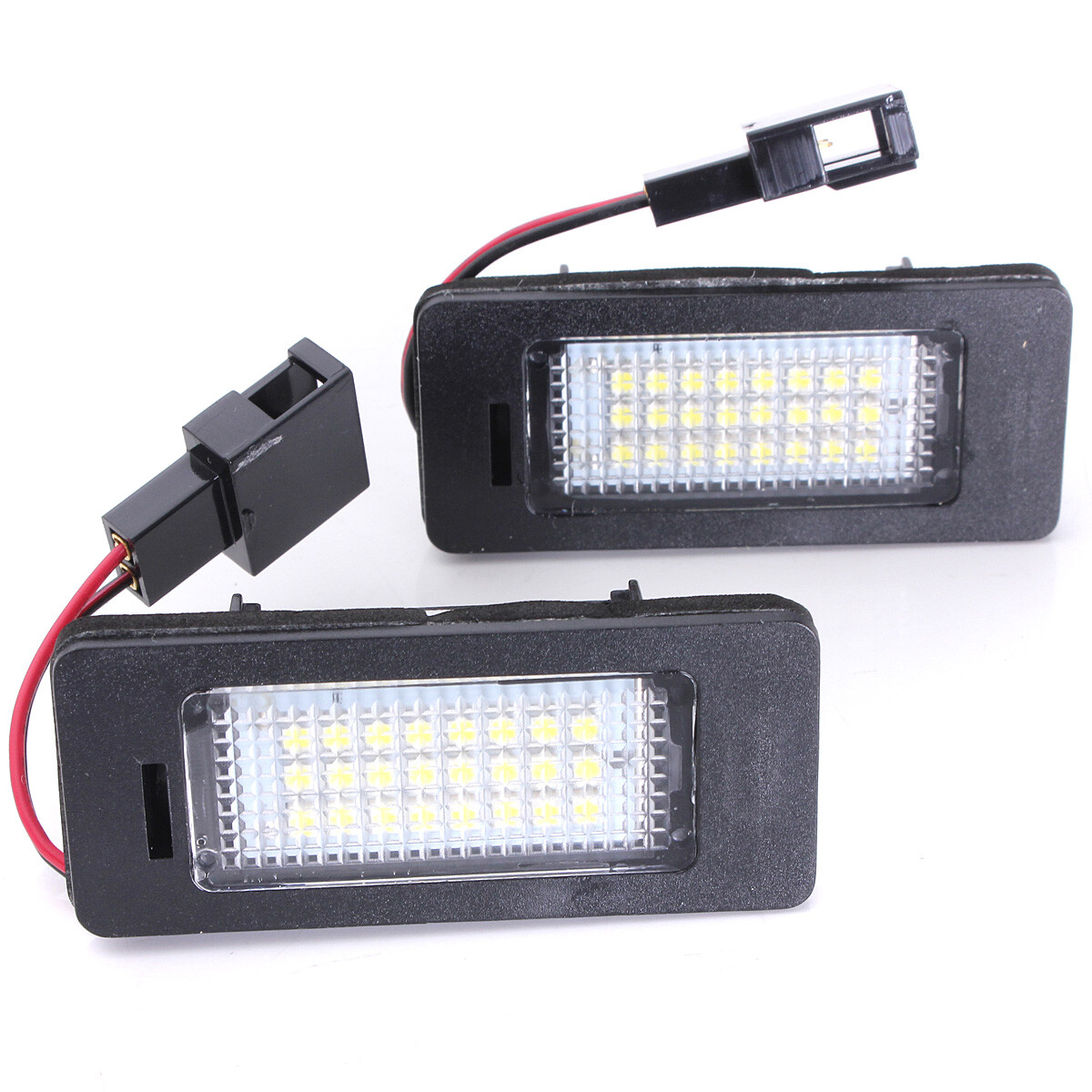 2x Luces LED Para Matrícula Trasera De Skoda Octavia Berlina 5E5/5E3 - Blanco 6000K, 18 LEDs