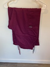 NEW Cherokee Revolution Scrub Bottom Pants WINE Size Medium NWT NOS