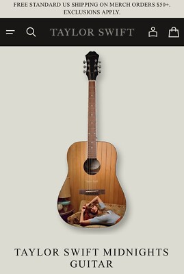 OFFICIAL Taylor Swift Midnights Album Epiphone Acoustic Guitar- ORDER SHIPPED